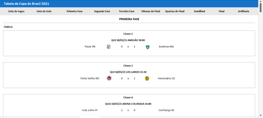 copa-do-brasil-no-excel Tabelas de Futebol no Excel
