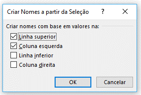 Nome a partir da seleção